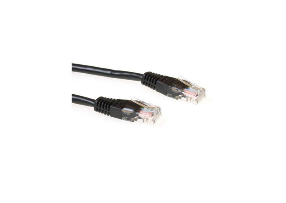 ACT UTP Cat 6 Patchkabel | 15 m | RJ45 | Zwart - Matmuis - Matmuis
